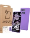 Silikonowe etui Bizon Soft Case do Motorola Edge 60 Fusion / 60 fioletowe