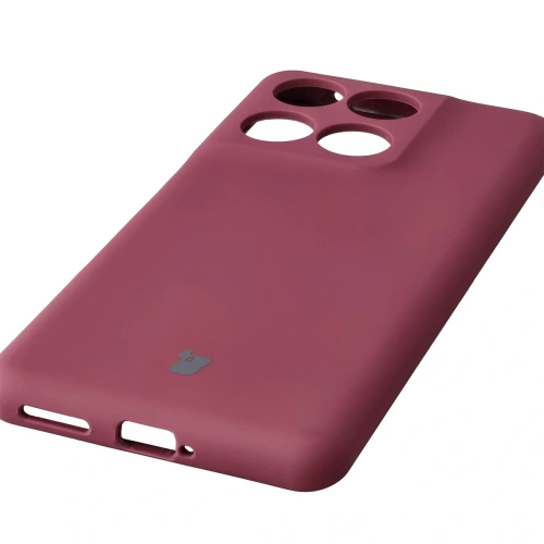 Silikonowe etui Bizon Soft Case do Motorola Edge 60 Fusion / 60 ciemnofioletowe