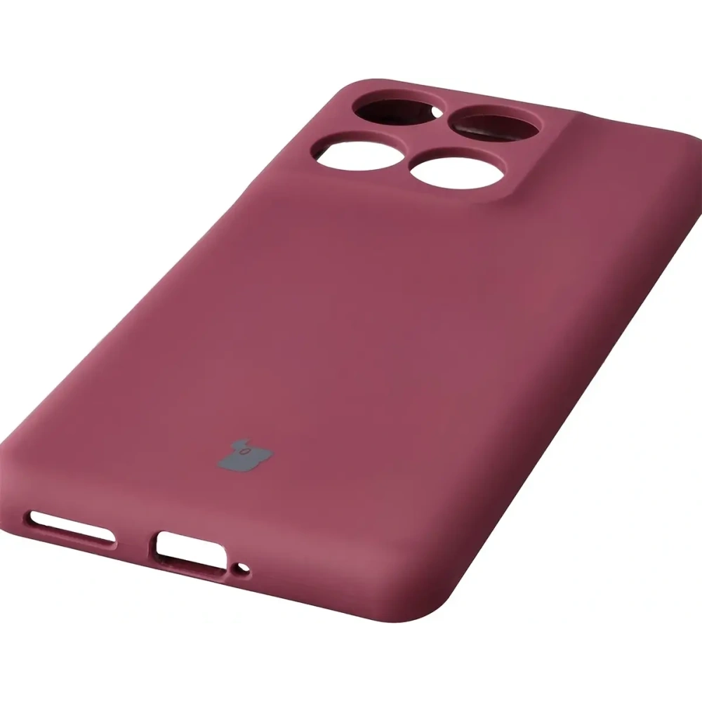 Silikonowe etui Bizon Soft Case do Motorola Edge 60 Fusion / 60 ciemnofioletowe