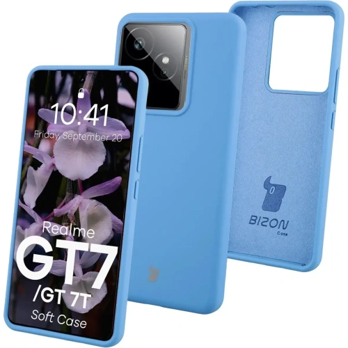 Silikonowe etui Bizon Soft Case do Realme GT 7 / 7T niebieskie