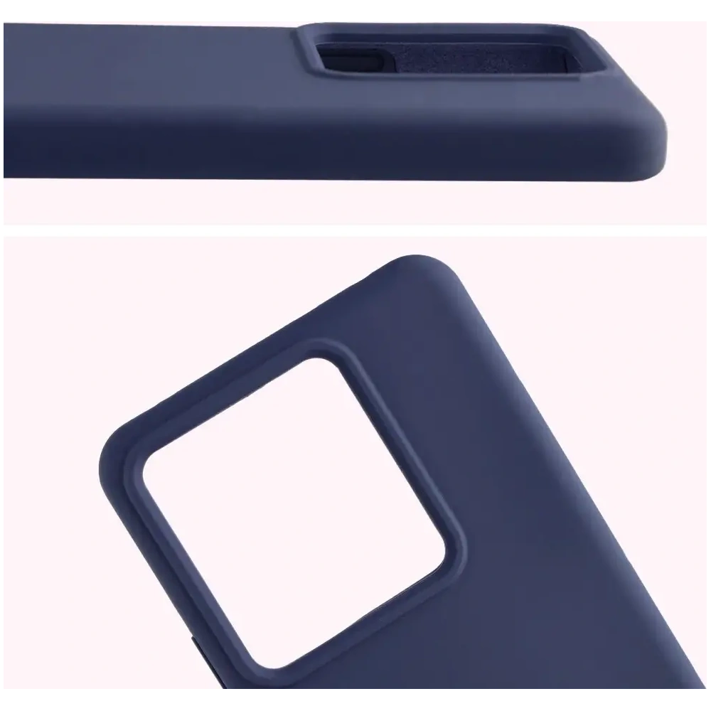 Silikonowe etui Bizon Soft Case do Realme GT 7 / 7T ciemnoniebieskie