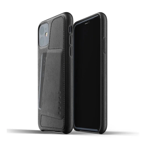 Kup Etui Mujjo Full Leather Wallet Case Apple iPhone 11 (czarne) - MUJ031BLK - {ean13} - Sklep Home Screen