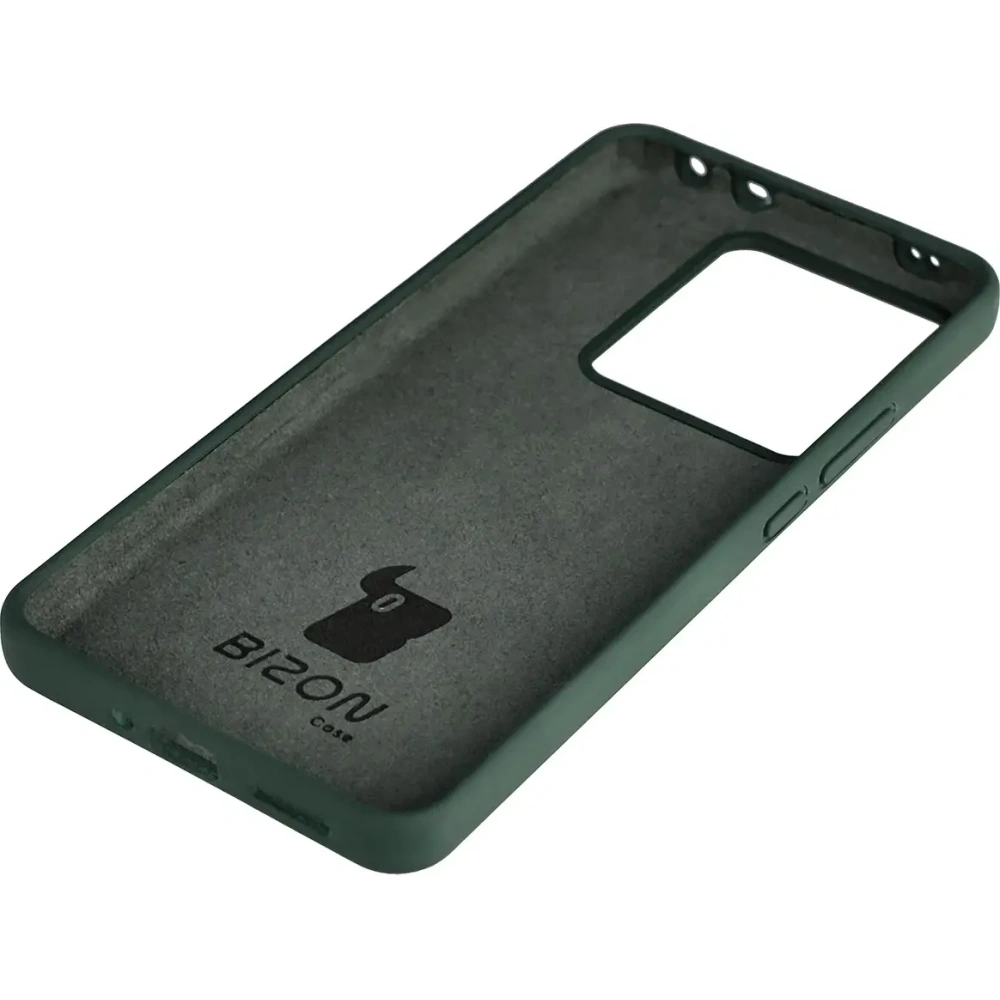 Silikonowe etui Bizon Soft Case do Realme GT 7 / 7T ciemnozielone