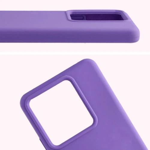 Silikonowe etui Bizon Soft Case do Realme GT 7 / 7T fioletowe