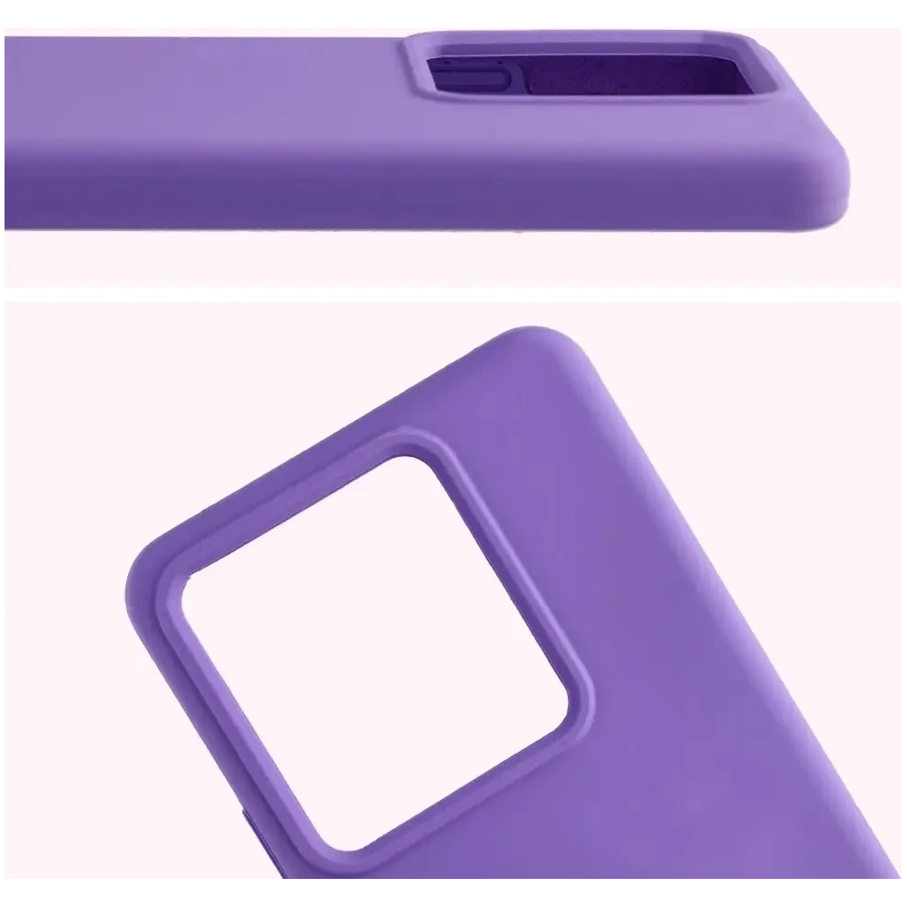 Silikonowe etui Bizon Soft Case do Realme GT 7 / 7T fioletowe