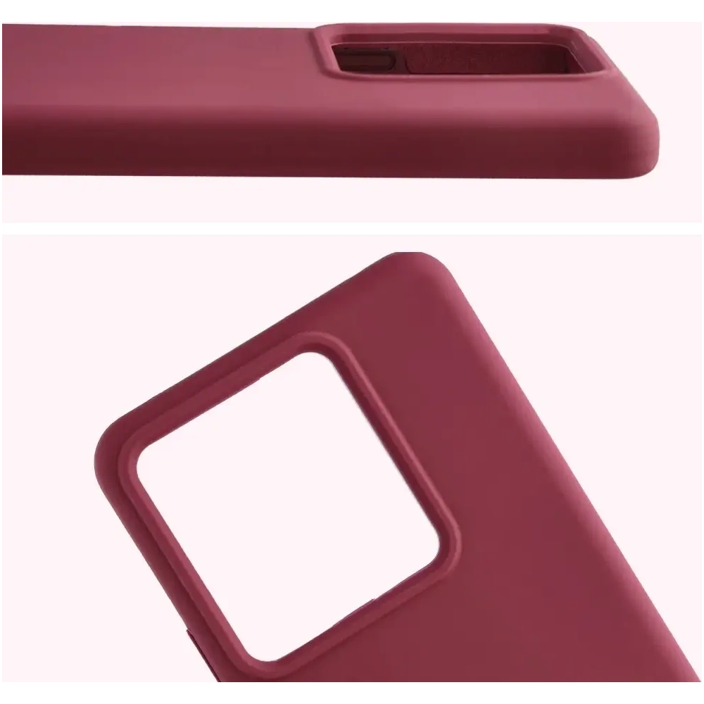 Silikonowe etui Bizon Soft Case do Realme GT 7 / 7T ciemnofioletowe