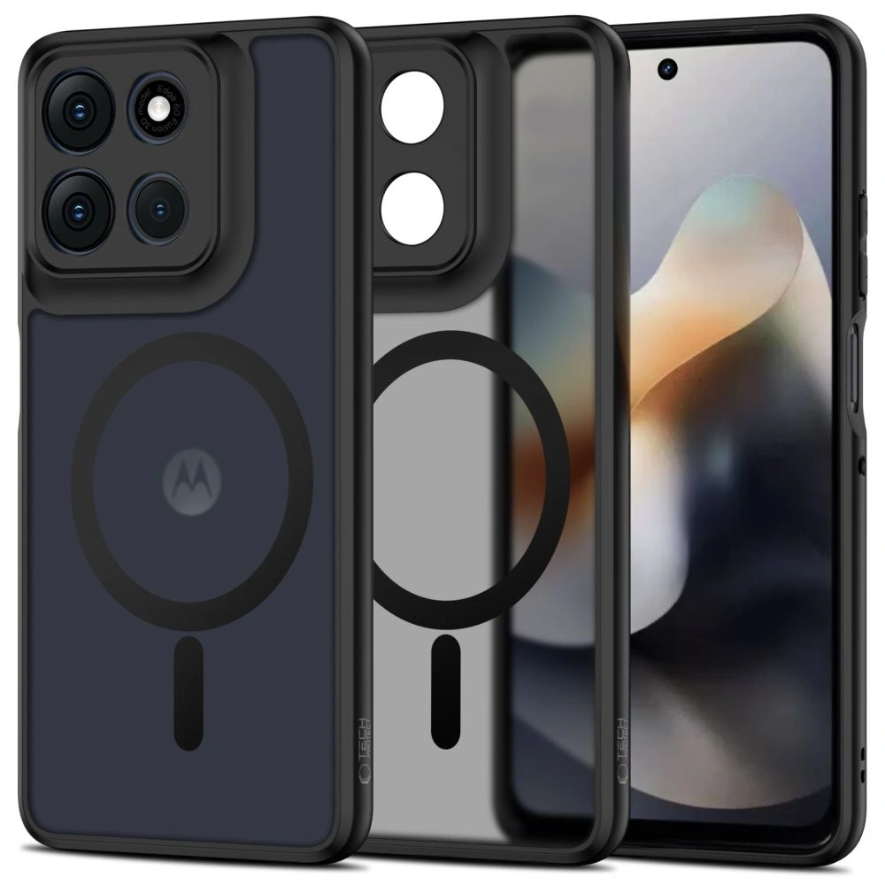Etui Tech-Protect Magmat MagSafe do Motorola Moto G56 5G Matte Black