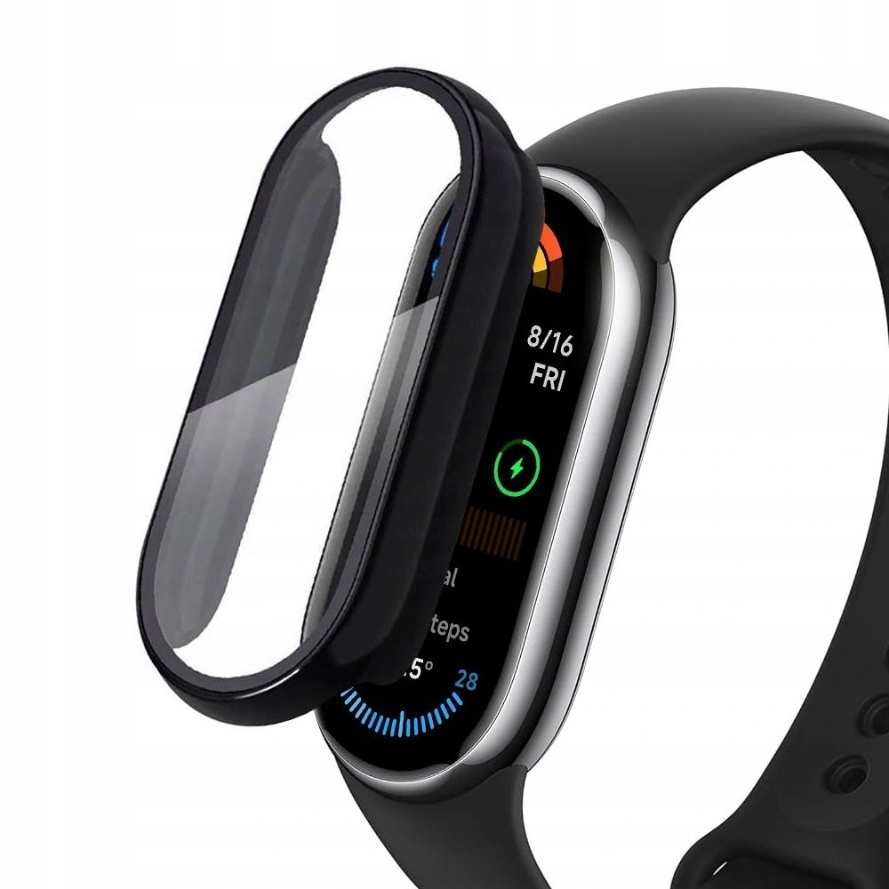Etui z szybką Tech-Protect Defense do Xiaomi Smart Band 10 / 10 NFC Black