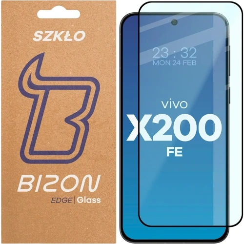 Szkło hartowane Bizon Glass Edge 2 do Vivo X200 FE czarna ramka