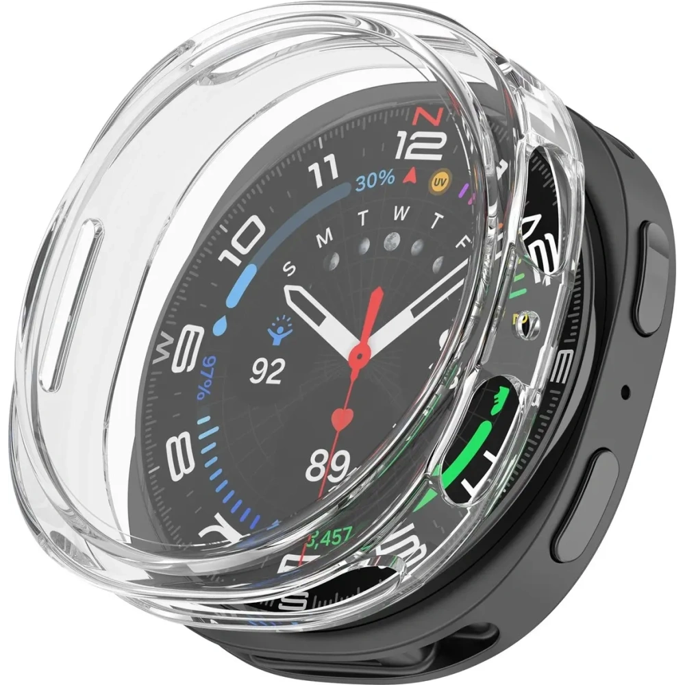 Etui z osłoną ekranu Bizon Case Watch Felipe do Samsung Galaxy Watch 8 44mm przezroczyste