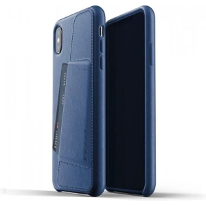 Kup Etui Mujjo Full Leather Wallet Apple iPhone Xs Max (niebieskie) - MUJ033BLU - {ean13} - Sklep Home Screen
