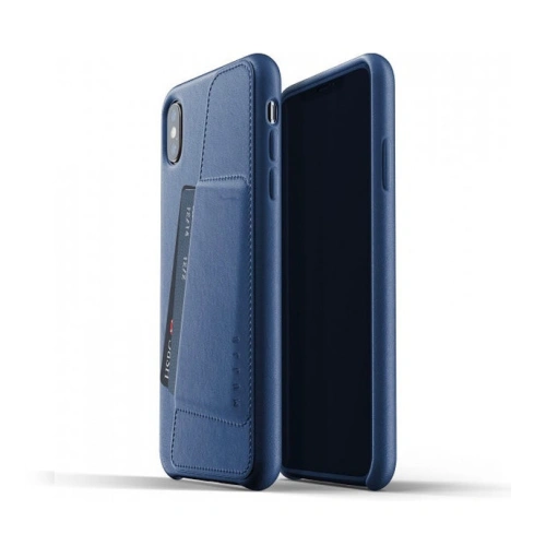 Kup Etui Mujjo Full Leather Wallet Apple iPhone Xs Max (modré) - MUJ033BLU - {ean13} - Sklep Home Screen