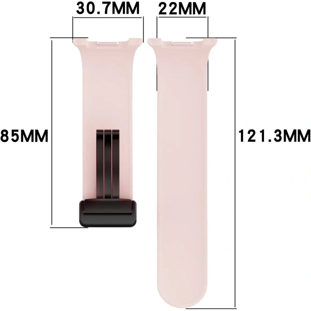 Silikonowy pasek Bizon Strap Watch Silicone L do Samsung Galaxy Watch 8 40mm / 44mm / 8 Classic 46mm różowy