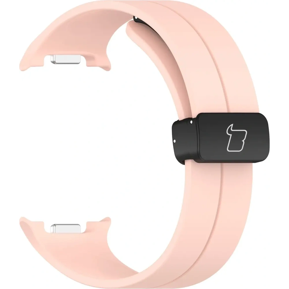 Silikonowy pasek Bizon Strap Watch Silicone L do Samsung Galaxy Watch 8 40mm / 44mm / 8 Classic 46mm różowy