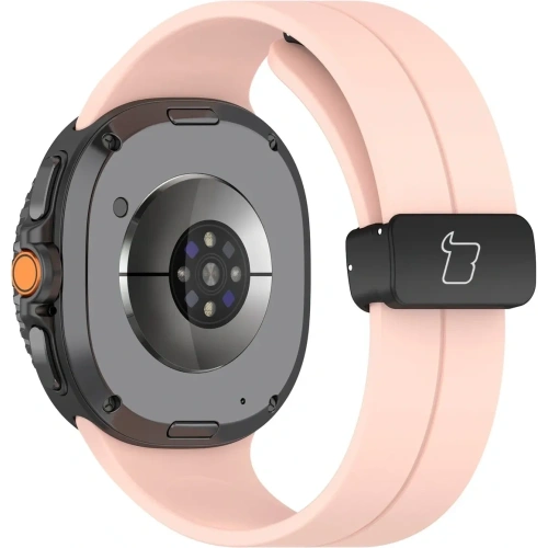 Silikonowy pasek Bizon Strap Watch Silicone L do Samsung Galaxy Watch 8 40mm / 44mm / 8 Classic 46mm różowy