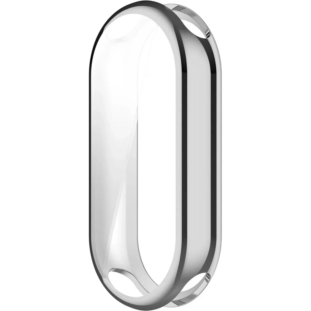 Etui z osłoną ekranu Bizon Case Watch Felipe do Xiaomi Smart Band 10 srebrne