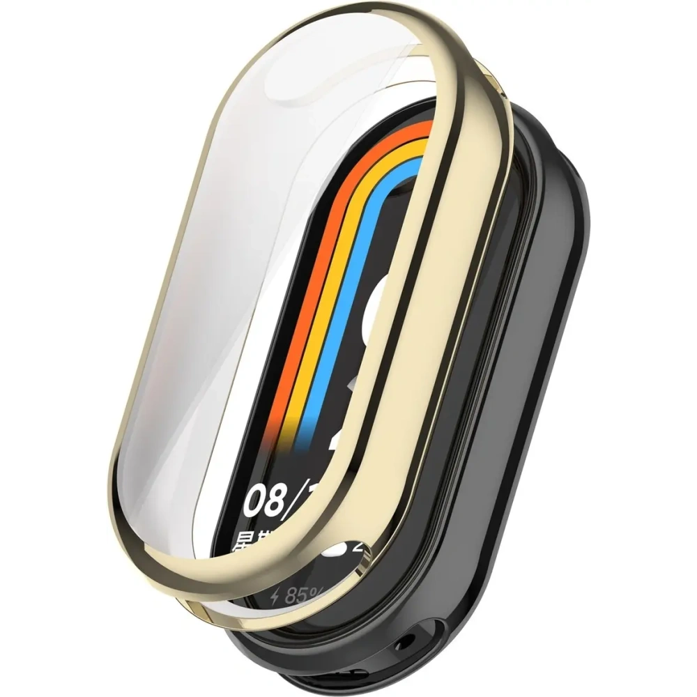 Etui z osłoną ekranu Bizon Case Watch Felipe do Xiaomi Smart Band 10 złote