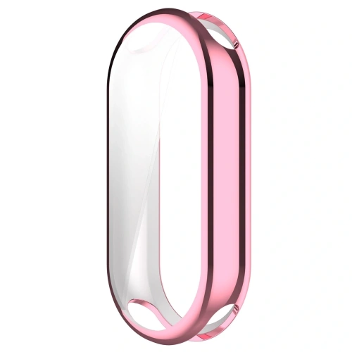 Etui z osłoną ekranu Bizon Case Watch Felipe do Xiaomi Smart Band 10 różowe
