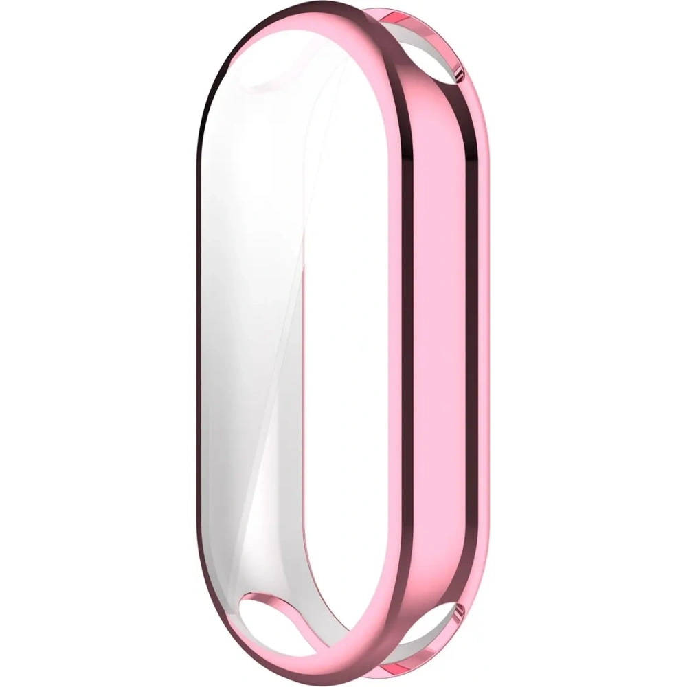 Etui z osłoną ekranu Bizon Case Watch Felipe do Xiaomi Smart Band 10 różowe