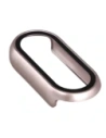 Etui ze szkłem do zegarka Bizon Case+Glass Watch do Xiaomi Smart Band 10 jasnoróżowe