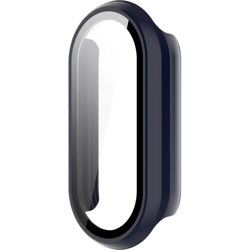 Etui ze szkłem do zegarka Bizon Case+Glass Watch do Xiaomi Smart Band 10 niebieskie