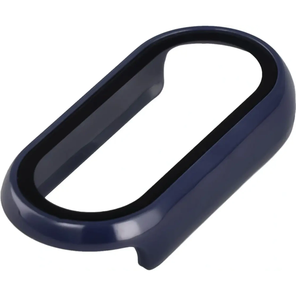 Etui ze szkłem do zegarka Bizon Case+Glass Watch do Xiaomi Smart Band 10 niebieskie