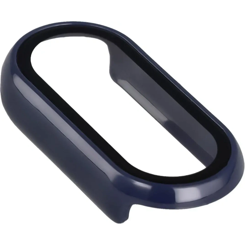 Etui ze szkłem do zegarka Bizon Case+Glass Watch do Xiaomi Smart Band 10 niebieskie