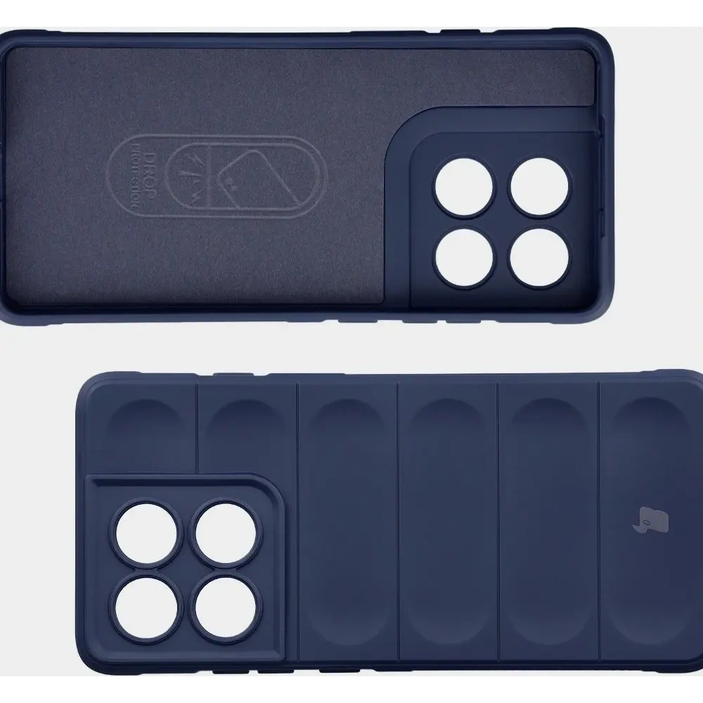 Pancerne etui Bizon Case Tur do Motorola Edge 60 Pro granatowe