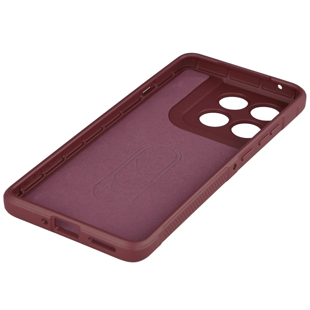 Pancerne etui Bizon Case Tur do Motorola Edge 60 Pro burgundowe