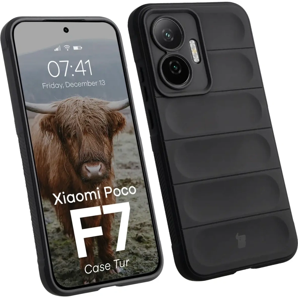 Pancerne etui Bizon Case Tur do Xiaomi POCO F7 czarne