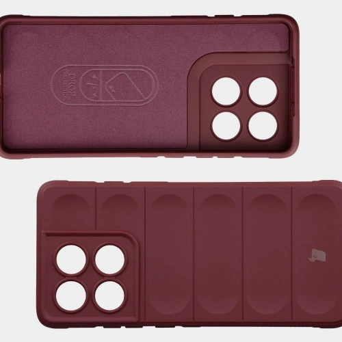 Pancerne etui Bizon Case Tur do Motorola Edge 60 Pro burgundowe