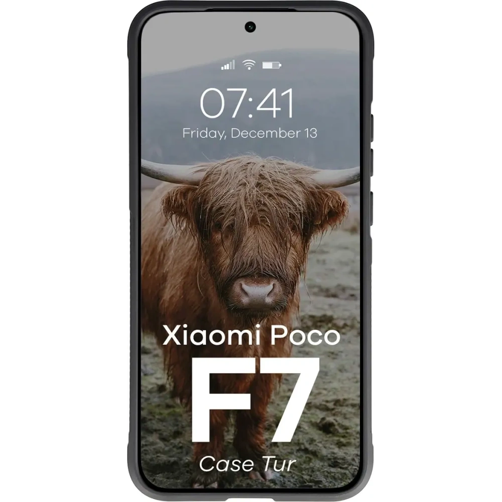 Pancerne etui Bizon Case Tur do Xiaomi POCO F7 czarne