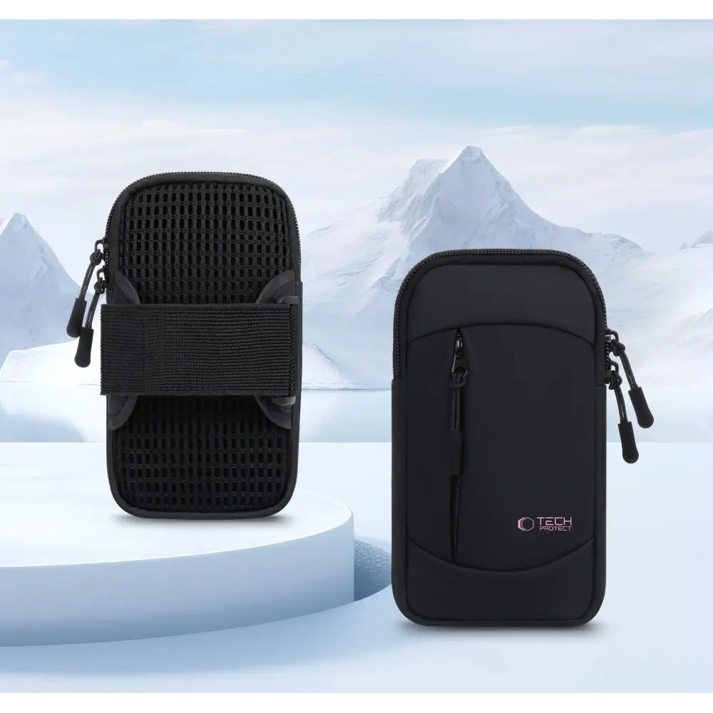 Pokrowiec na ramię Tech-Protect M6 Universal Sport Armband Black/pink