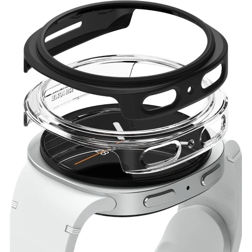 Nakładka Ringke Slim do Samsung Galaxy Watch 8 44mm Clear & Matte Black [2 PACK]