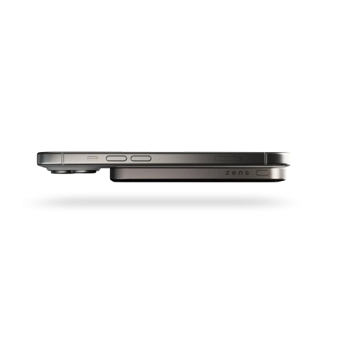 Powerbank magnetyczny ZENS Slim Qi2 Aluminium Powerbank 5000 mAh MagSafe / Qi2 (black)