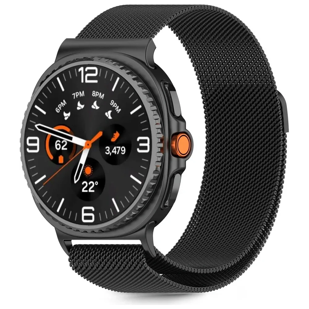 Pasek Tech-Protect Milaneseband do Samsung Galaxy Watch 8 / Classic 40/44/46mm Black