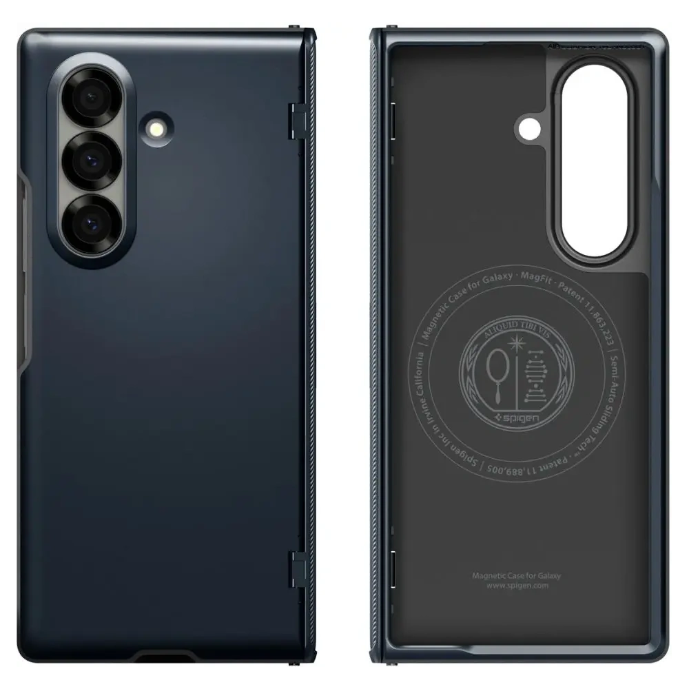 Etui Spigen Slim Armor Pro Mag MagSafe do Samsung Galaxy Z Fold 7 Metal Slate