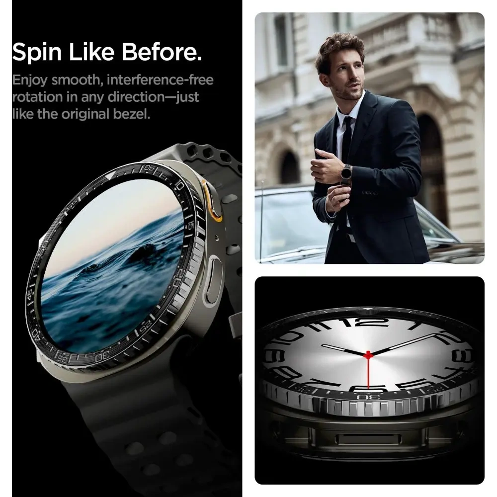 Nakładka Spigen Bezel Tune Diver do Samsung Galaxy Watch 8 44mm Black