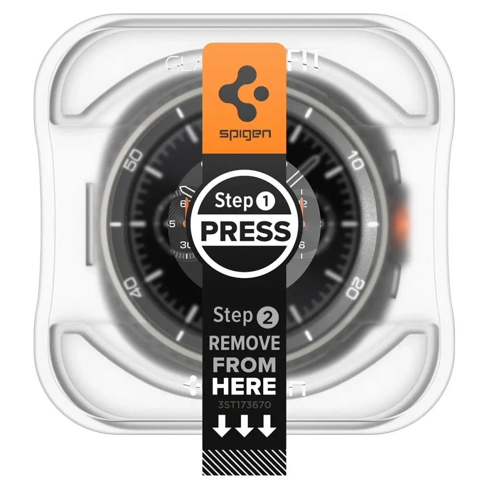 Szkło hartowane Spigen Glas.tr ez-Fit do Samsung Galaxy Watch 8 Classic 46mm Clear [2 PACK]