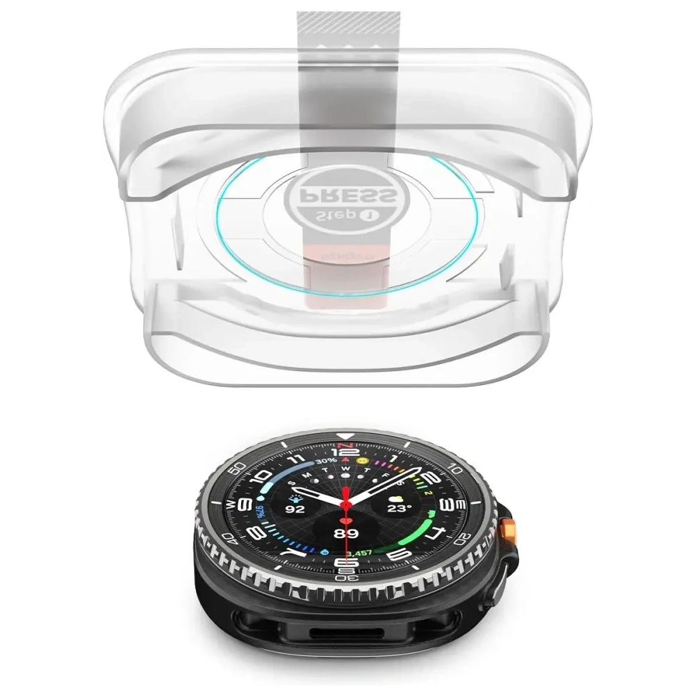 Szkło hartowane Spigen Glas.tr ez-Fit do Samsung Galaxy Watch 8 Classic 46mm Clear [2 PACK]