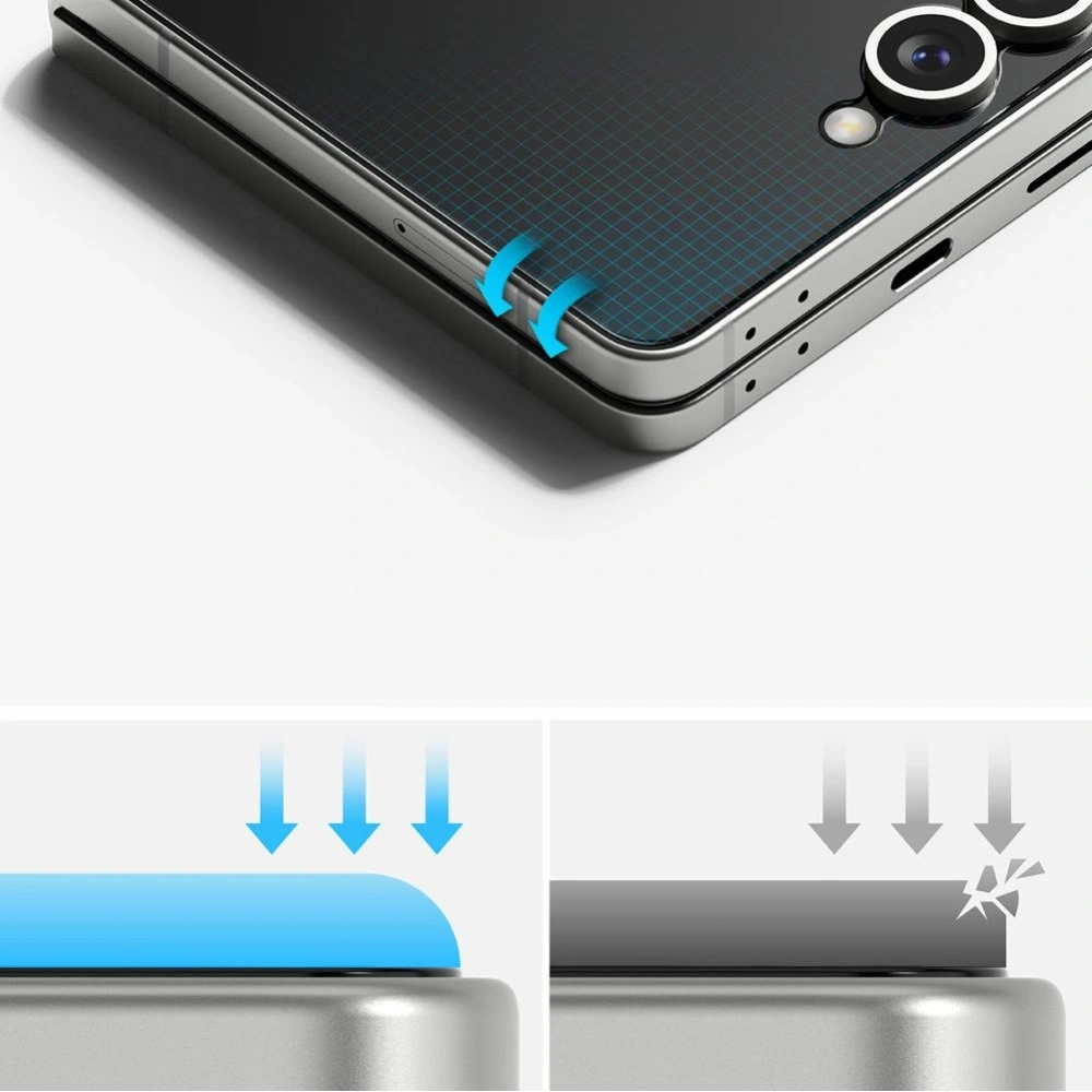 Zestaw folii ochronnych 3w1 Ringke Protector Pro do Samsung Galaxy Z Flip 7 Clear