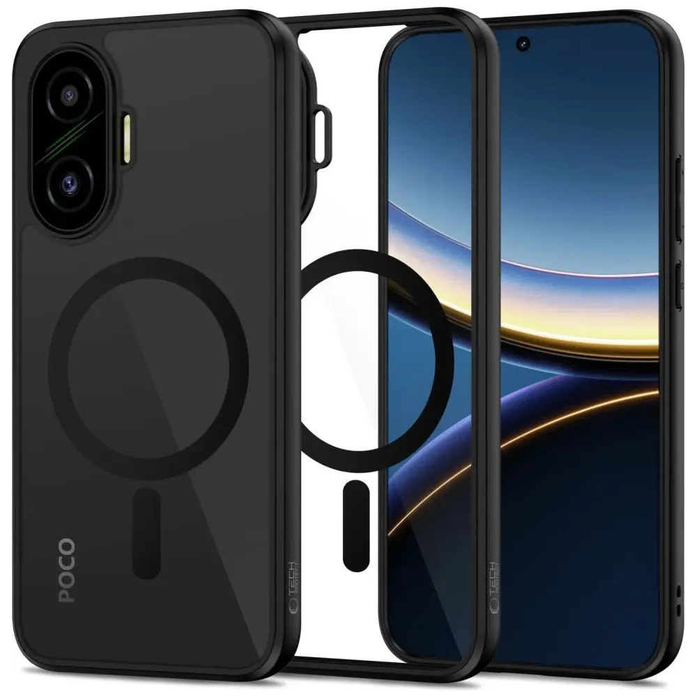 Etui Tech-Protect Magmat MagSafe do Xiaomi Poco F7 5G Black/clear