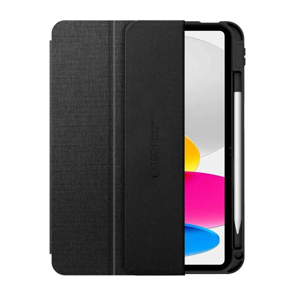 Etui Tech-Protect SmartCase Pen Canvas do Apple iPad 10.9" 2022 / 11" 2025 Obsidian Black