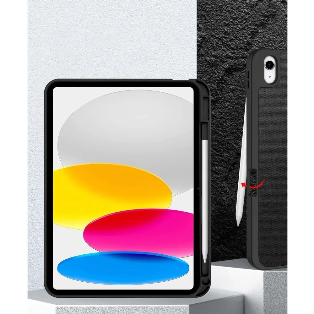 Etui Tech-Protect SmartCase Pen Canvas do Apple iPad 10.9" 2022 / 11" 2025 Obsidian Black