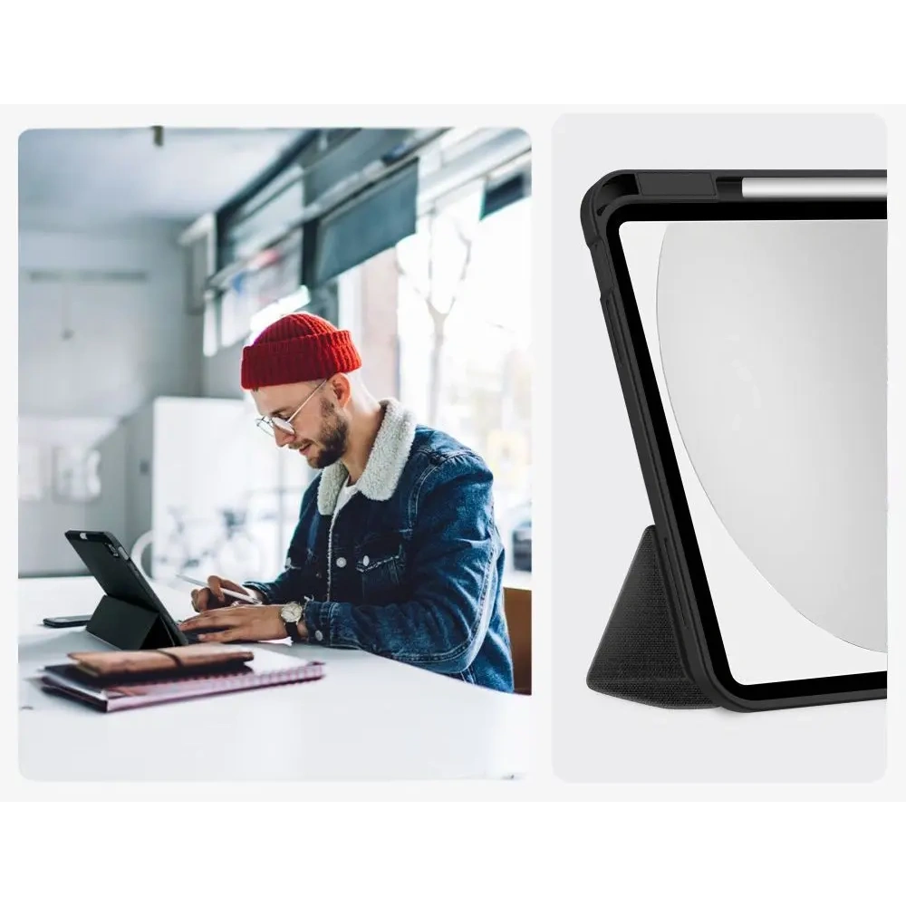 Etui Tech-Protect SmartCase Pen Canvas do Apple iPad 10.9" 2022 / 11" 2025 Obsidian Black