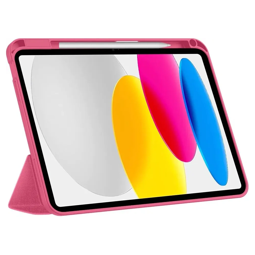 Etui Tech-Protect SmartCase Pen Canvas do Apple iPad 10.9" 2022 / 11" 2025 Magenta Bloom