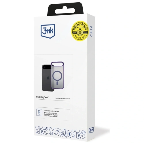 Etui 3MK Frosty MagCase do Apple iPhone 17 Air fioletowy