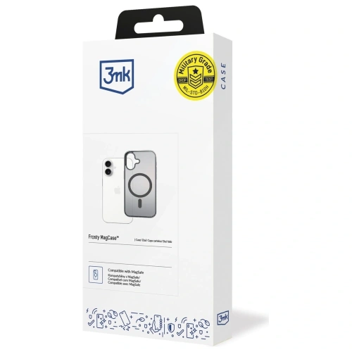 Etui 3MK Frosty MagCase do Apple iPhone 17 czarny