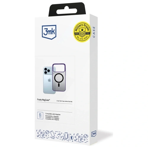 Etui 3MK Frosty MagCase do Apple iPhone 17 Pro fioletowy