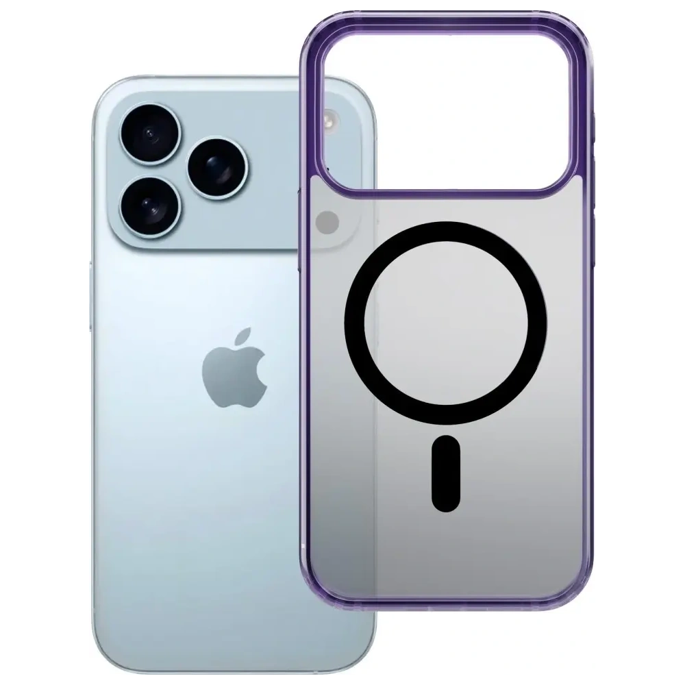 Etui 3MK Frosty MagCase do Apple iPhone 17 Pro fioletowy
